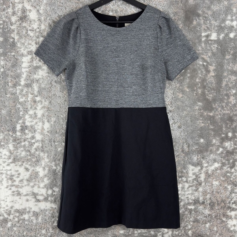 Elegant Gray and Black Women's Dress